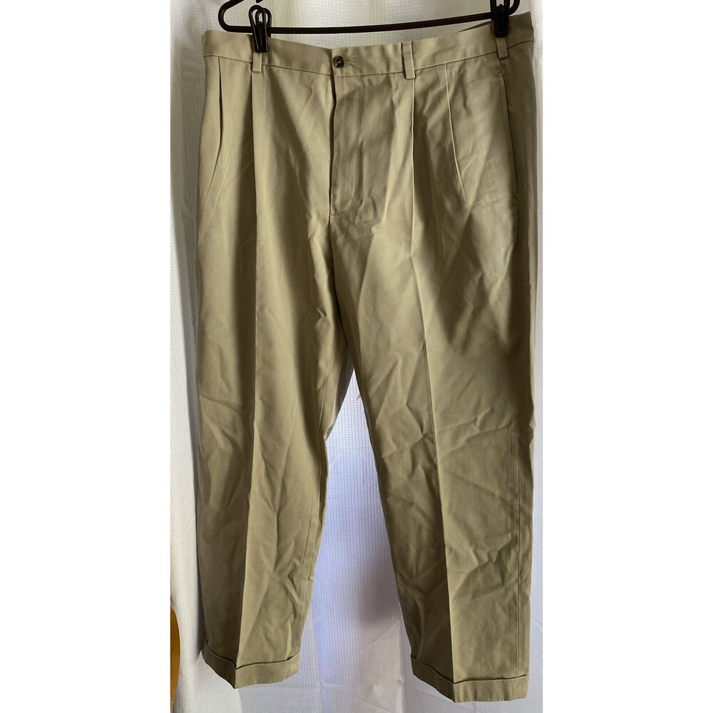 Brooks Brothers Advantage Chino Elliot Fit -Pleated & Cuffed Men's Sz 38x30